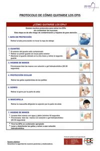 Protocolo Covid-19: cómo quitarse correctamente los EPIs